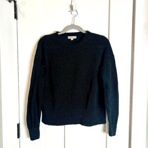 J. Crew Relaxed Cotton-Linen Blend Beach Roll Neck Sweater Long Sleeve Size S